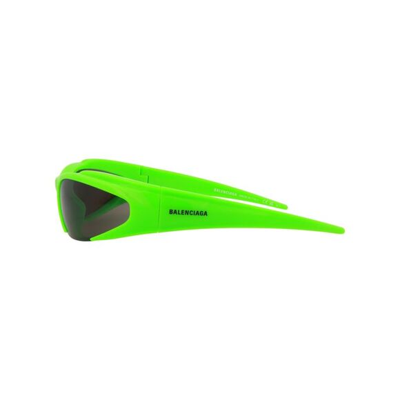 Balenciaga Shield-Frame Bio Injection Sunglasses Green Unisex-Adult - Picture 3 of 6